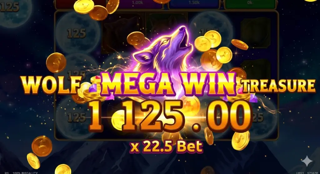 Wolf Treasure pokie banner 1