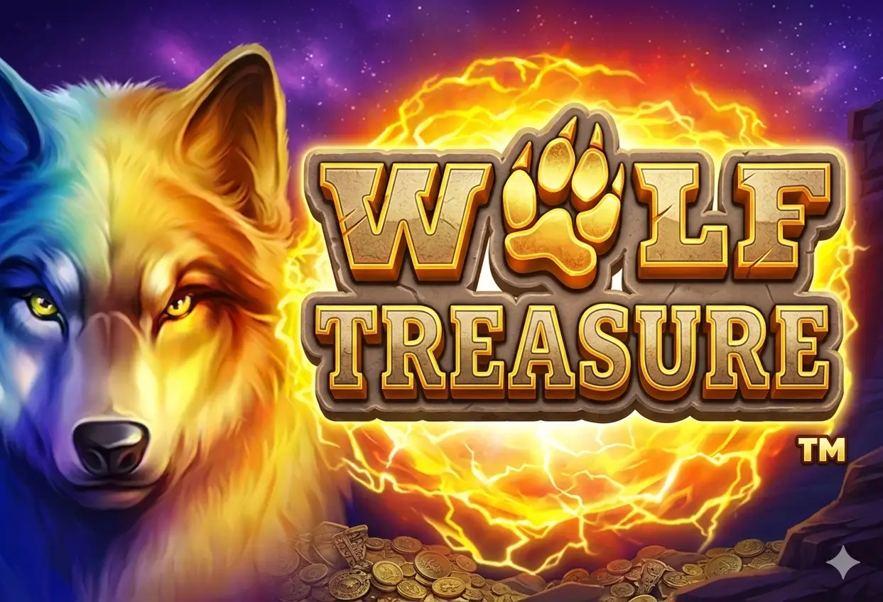 Wolf Treasure pokie banner 2